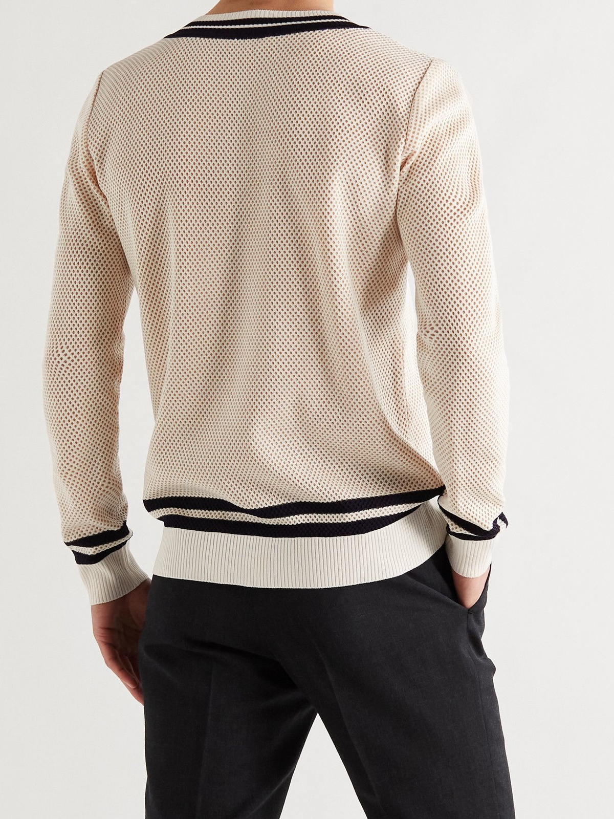 YURI YURI - Striped Serie-Knit Sweater - Neutrals