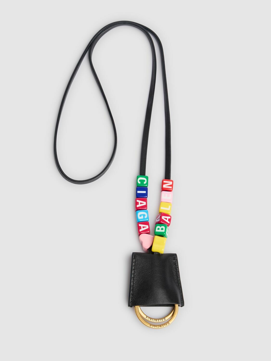 BALENCIAGA Rodeo Leather Key Holder Balenciaga