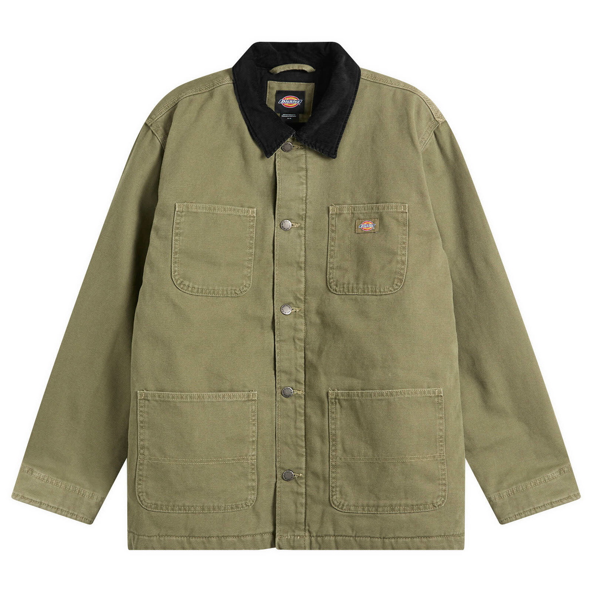 Dickies Men's Lined Canvas Chore Jacket in Military Green