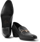 Needles - Embellished Leather Loafers - Black