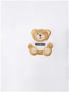 MOSCHINO - Teddy Embroidered Cotton Jersey T-shirt
