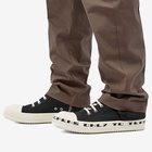 Rick Owens DRKSHDW Men's Cargo Sneakers in Black/Milk