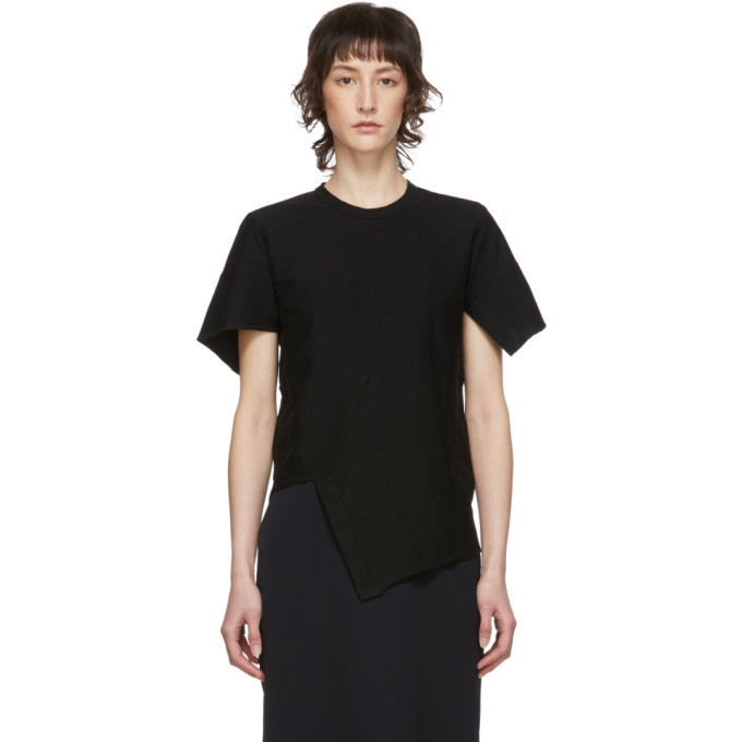 Photo: Comme des Garcons Comme des Garcons Black Diagonal Stitch T-Shirt