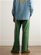 Cherry Los Angeles - Parachute Straight-Leg Logo-Appliquéd Cotton-Jersey Sweatpants - Green