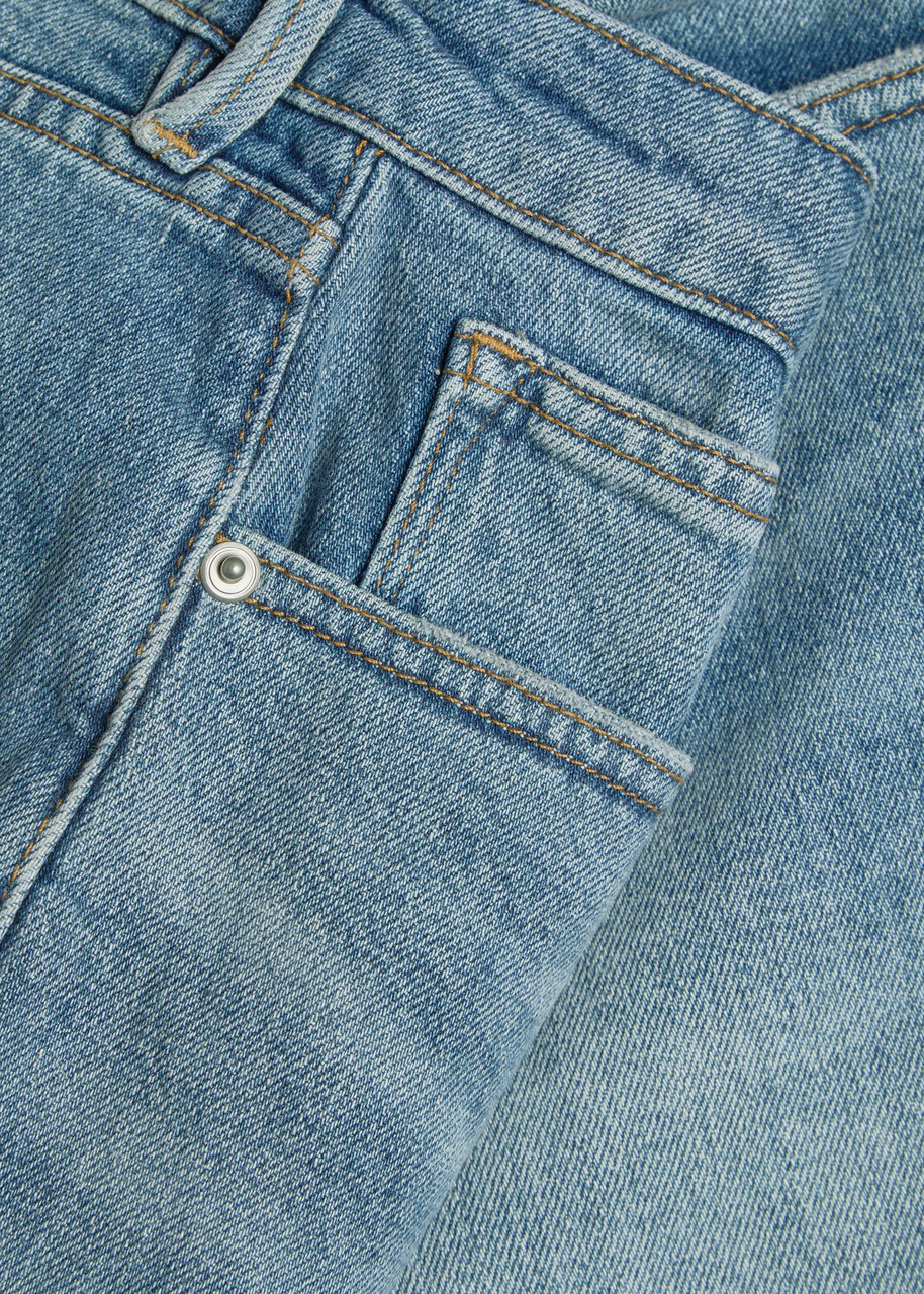 Good American Good Everyday Stretch-denim Shorts Blue