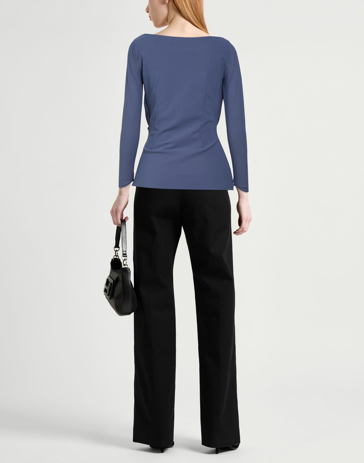 Chiara Boni La Petite Robe Womens Top Slate in Blue