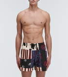 Dries Van Noten - Phibbs printed swim trunks