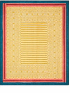 LISA CORTI Gold Damask Design Quilted Bedspread