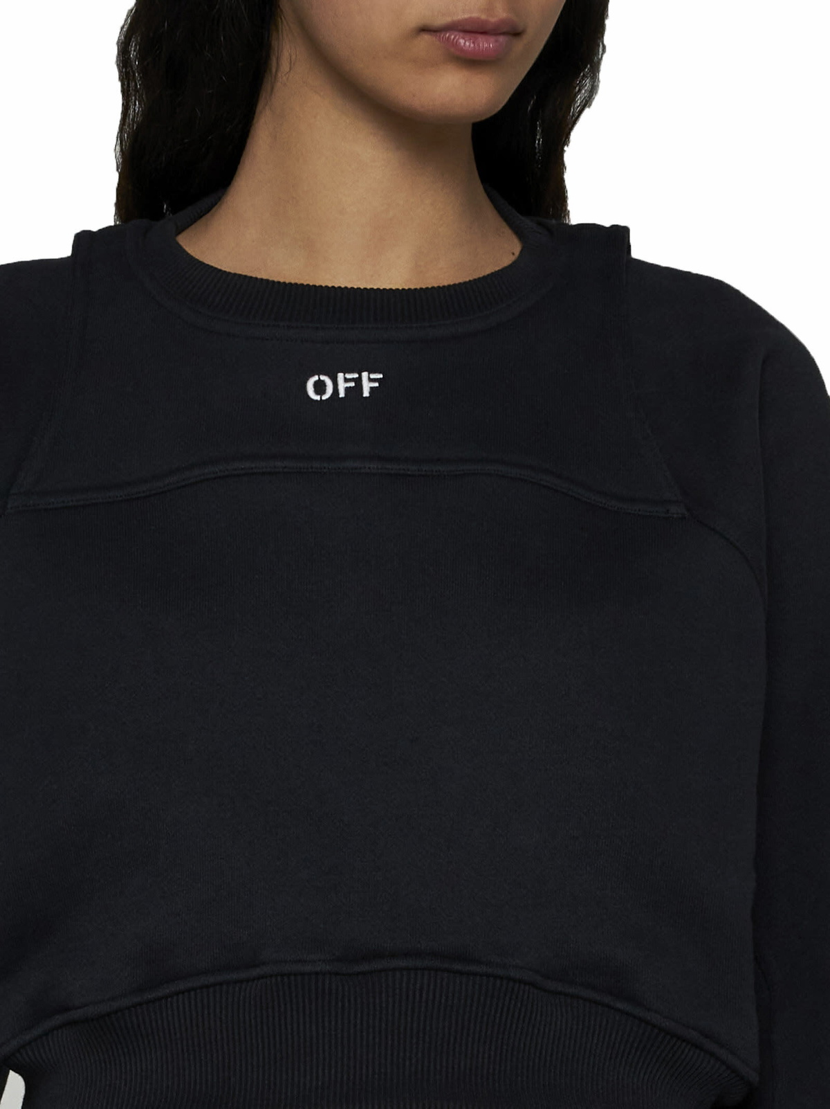 Off-White White Cotton Sweatshirt main image 1
