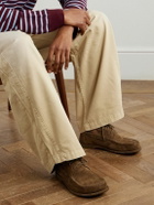 LOEWE - Paula's Ibiza Campo Suede Boat Shoes - Brown