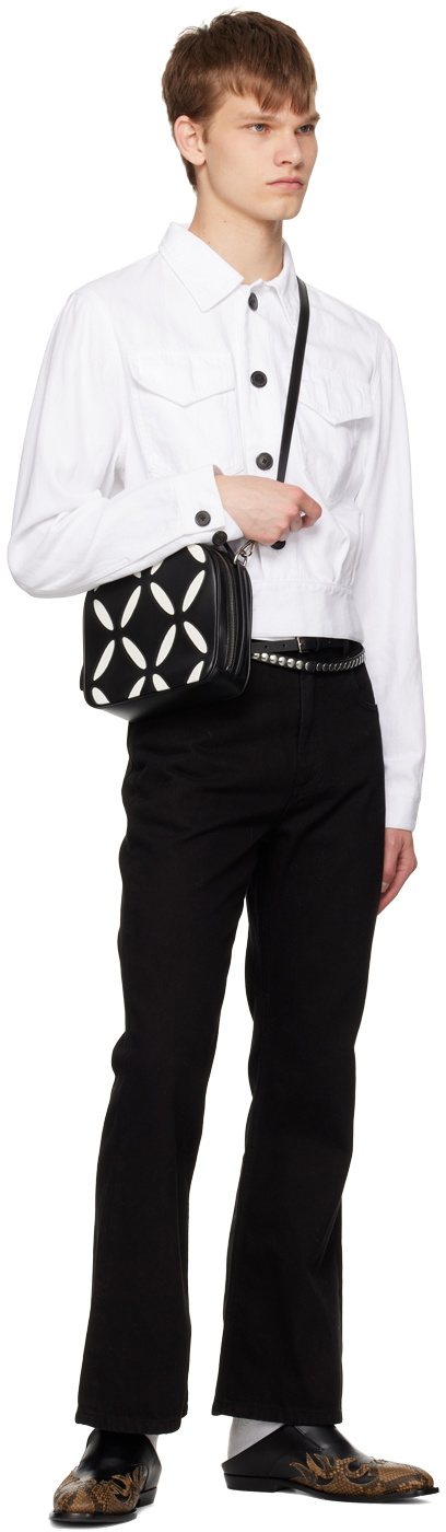 Stefan Cooke Black Slash Bag バッグ ブラック Stefan Cooke Black & White Slash Bag Stefan Cooke