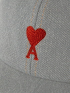 AMI PARIS - Logo-Embroidered Denim Baseball Cap
