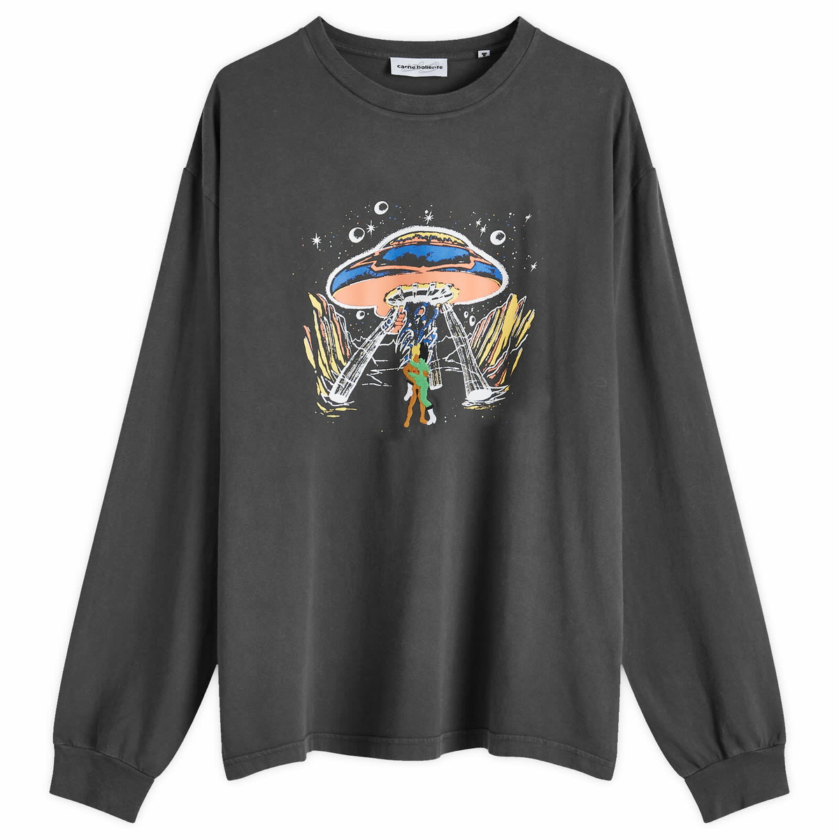 トップス CARNE BOLLENTE Cosmic Caress LONG XL Carne Bollente Men's Cosmic Caress Long Sleeve T-Shirt in