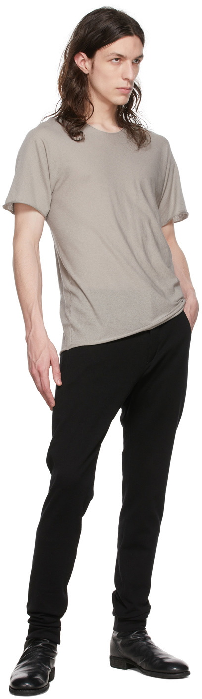 Label Under Construction Grey Cotton T-Shirt