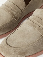 Mr P. - Leo Suede Penny Loafers - Neutrals