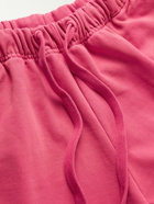 Guess USA - Tapered Cotton-Jersey Sweatpants - Pink