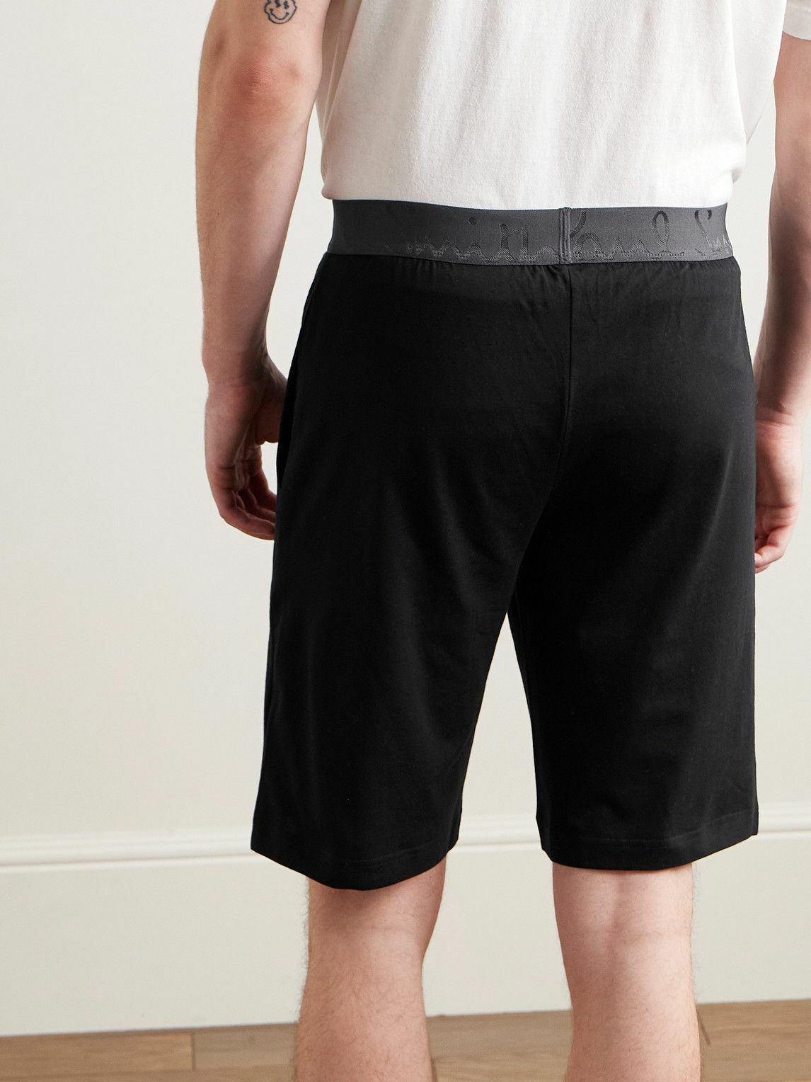 Paul Smith - Elias Cotton-Jersey Pyjama Shorts - Black