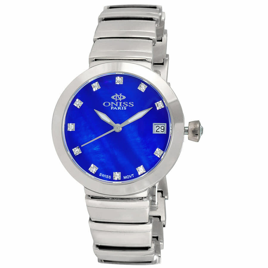 Oniss ON5559SS Quartz Blue Dial Ladies Watch ON5559SSLBU