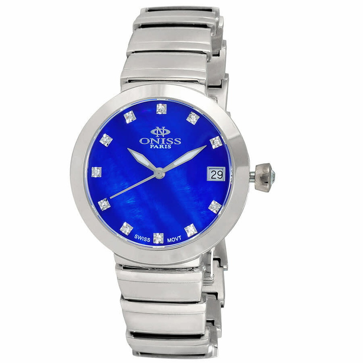 Photo: Oniss ON5559SS Quartz Blue Dial Ladies Watch ON5559SSLBU