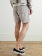 John Elliott - Skeptic Wide-Leg Cotton-Jersey Drawstring Shorts - Gray