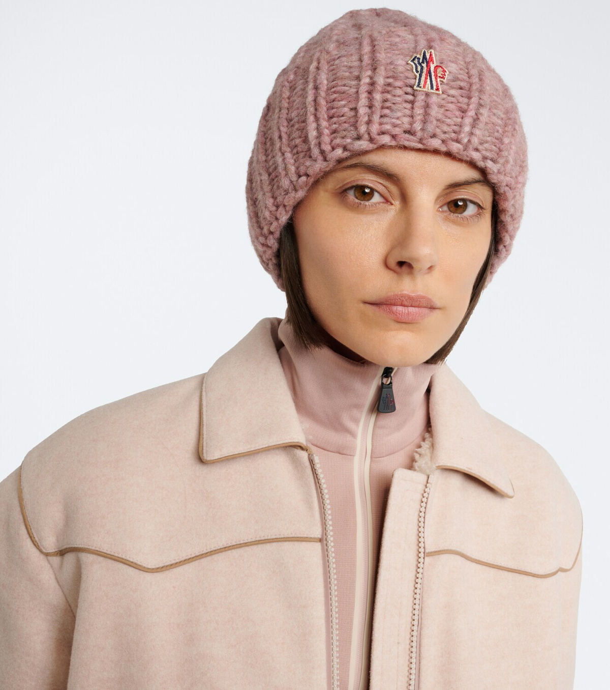 Moncler Grenoble Logo alpaca and wool-blend beanie