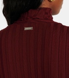 Ferragamo Ribbed-knit wool turtleneck sweater