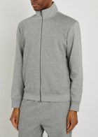 Boss Melange Cotton-blend Sweatshirt Light Grey