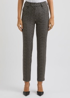 Norma Kamali Printed Stretch-jersey Trousers Black