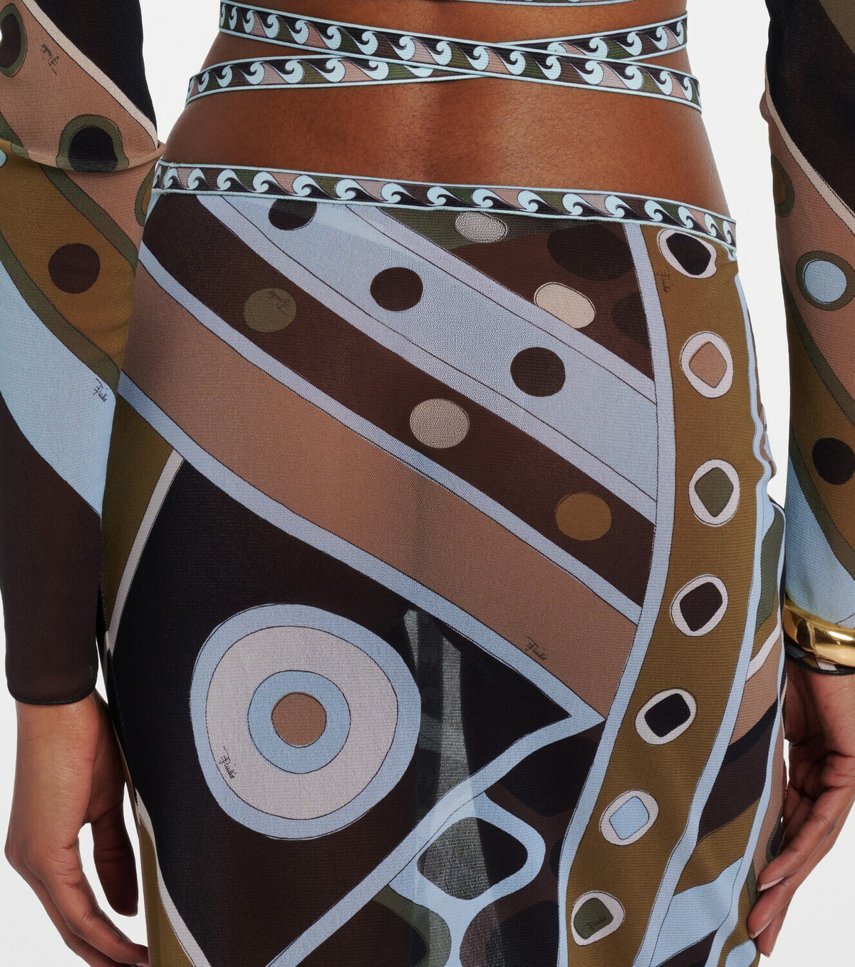 Pucci Vivara tulle maxi skirt
