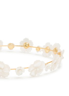 Jennifer Behr Jenna Pearl-embellished 18kt Gold-plated Headband - One Size