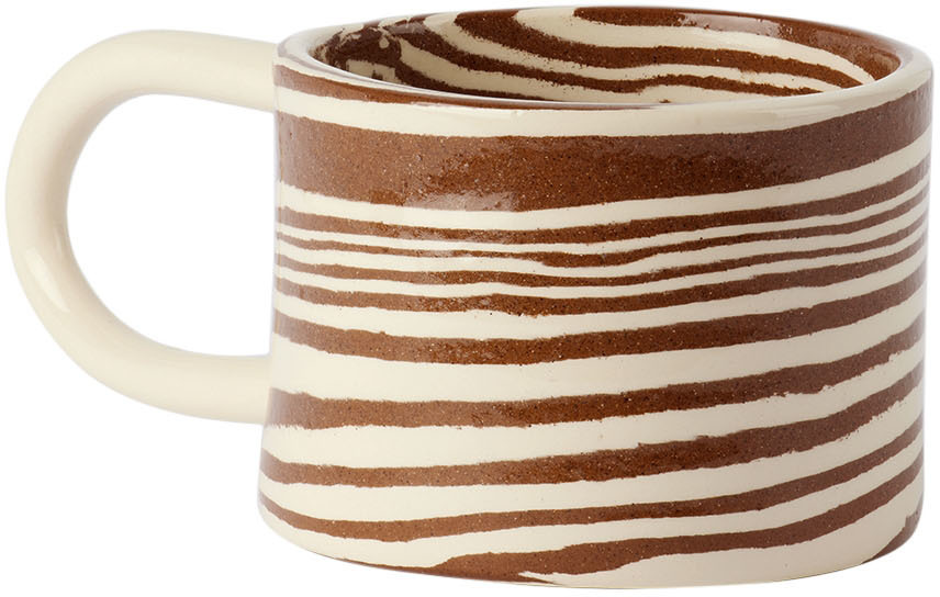 Henry Holland Studio SSENSE Exclusive Brown & White Loop Mug
