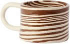 Henry Holland Studio SSENSE Exclusive Brown & White Loop Mug