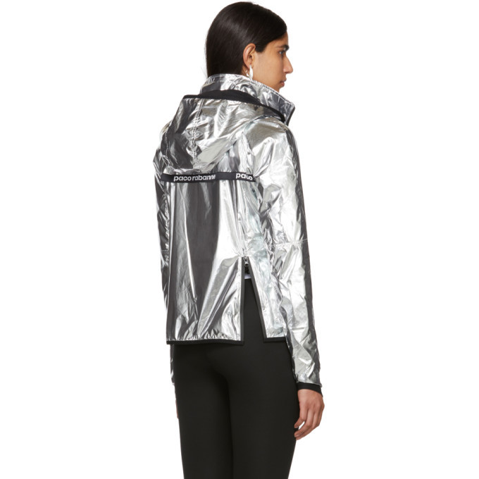 Silver windbreaker hot sale