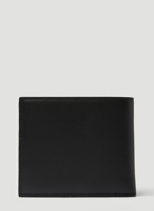 Logo Plaque Bifold Wallet in Black