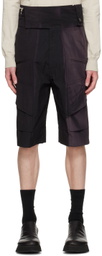 JiyongKim Black Graphic Shorts