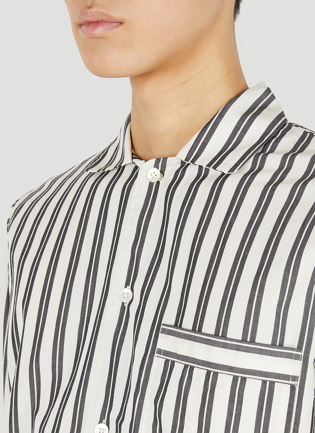 Tekla Striped Classic Pyjama Shirt