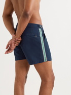 Orlebar Brown - Setter Plage Mid-Length Grosgrain-Trimmed Swim Shorts - Blue