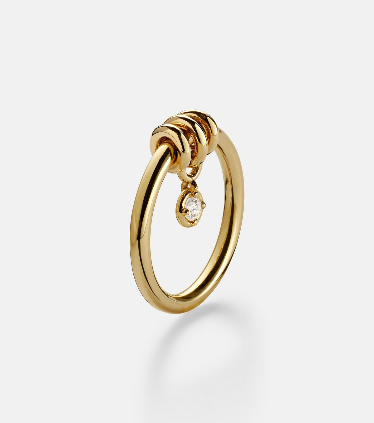 Spinelli Kilcollin Pia 925 sterling silver and 18kt gold ring with diamond