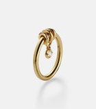 Spinelli Kilcollin Pia 925 sterling silver and 18kt gold ring with diamond