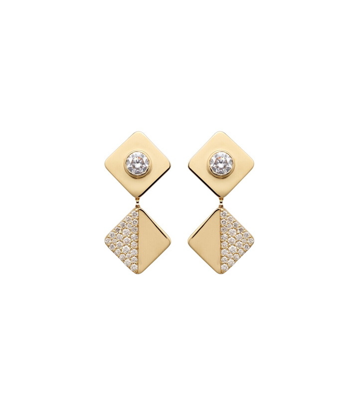 Photo: Ileana Makri 18kt gold earrings with diamonds