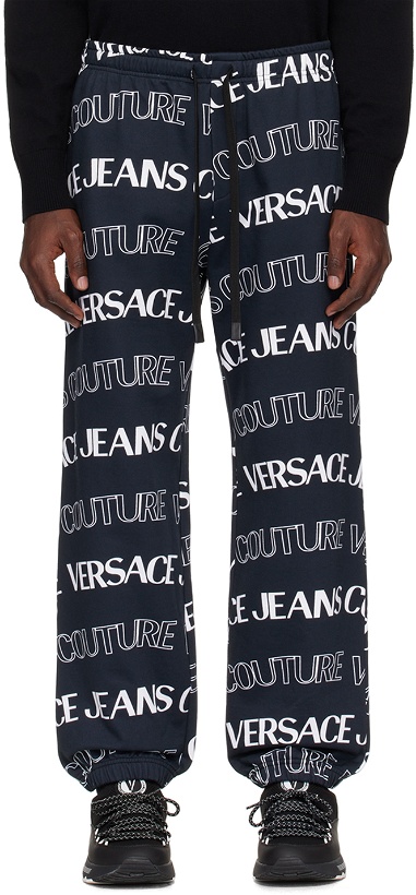 Photo: Versace Jeans Couture Black & White All Over Sweatpants