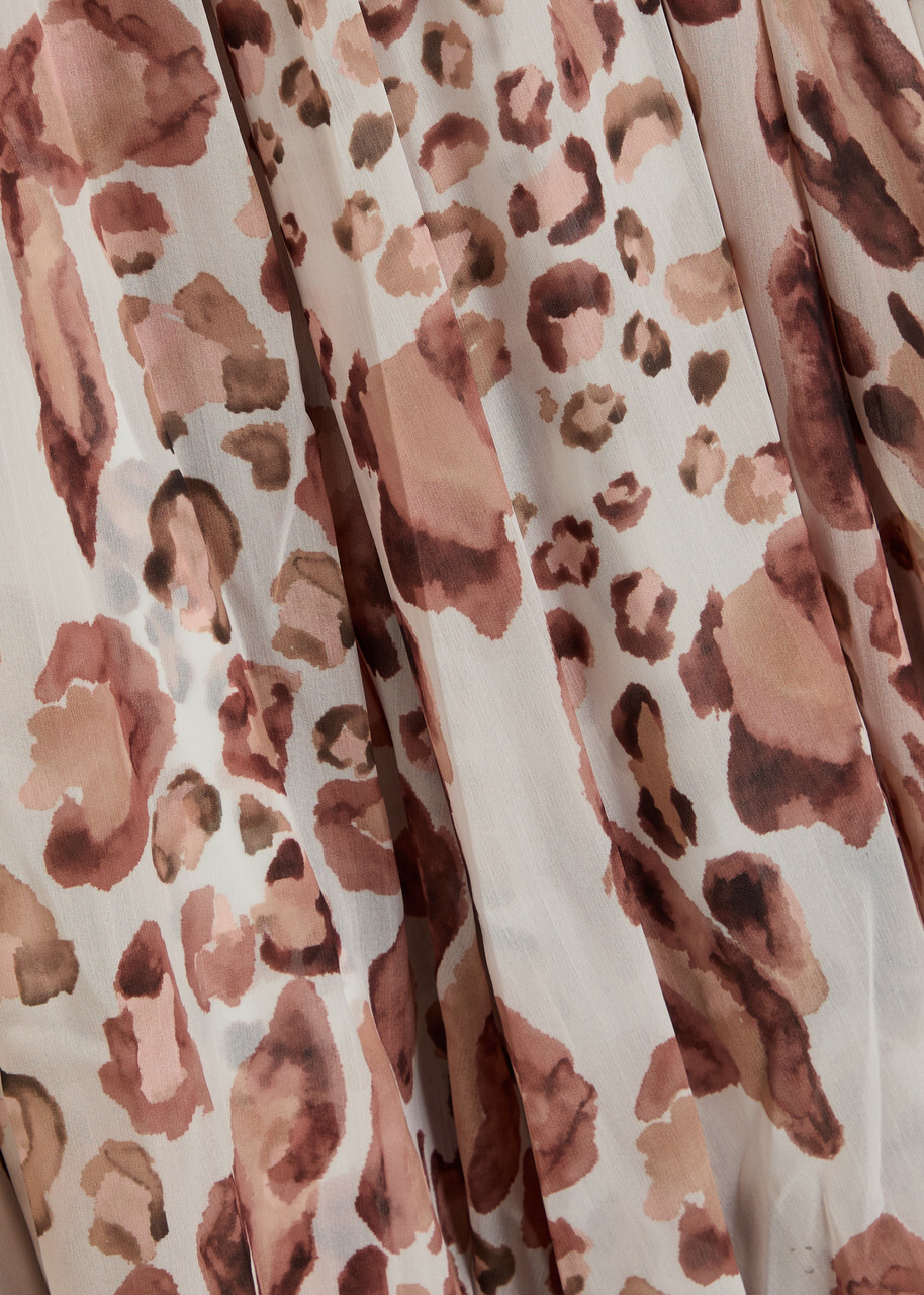 Needle & Thread Leopard-print Chiffon Midi Dress