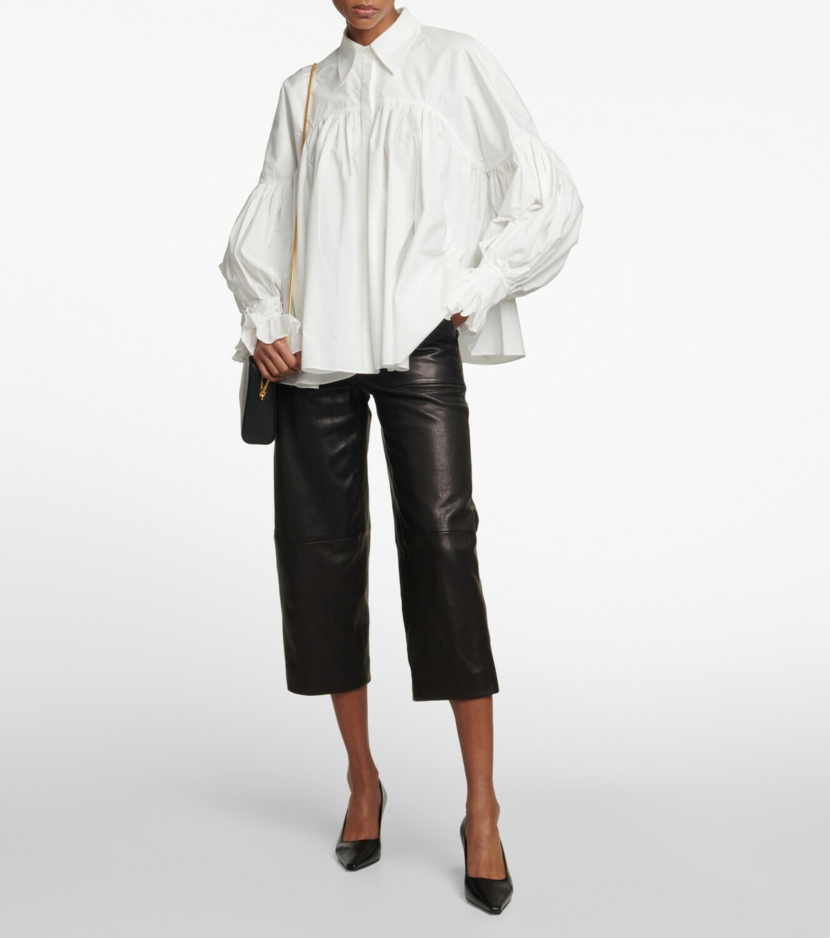 トップス KHAITE collie balloon sleeve shirt Khaite - Collie cotton poplin shirt Khaite