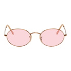 Ray-Ban Copper and Pink Oval Evolve Sunglasses