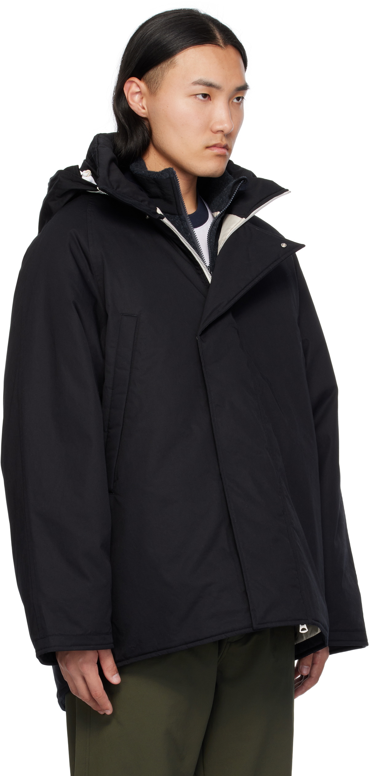 nanamica Black Upper Deck Insulation Jacket Nanamica