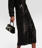 Self-Portrait Sequined coat