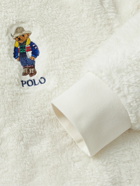 Polo Ralph Lauren - Logo-Embroidered Fleece Hoodie - Neutrals