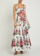 Dolce & Gabbana Floral-print Cotton-blend Bralette top White