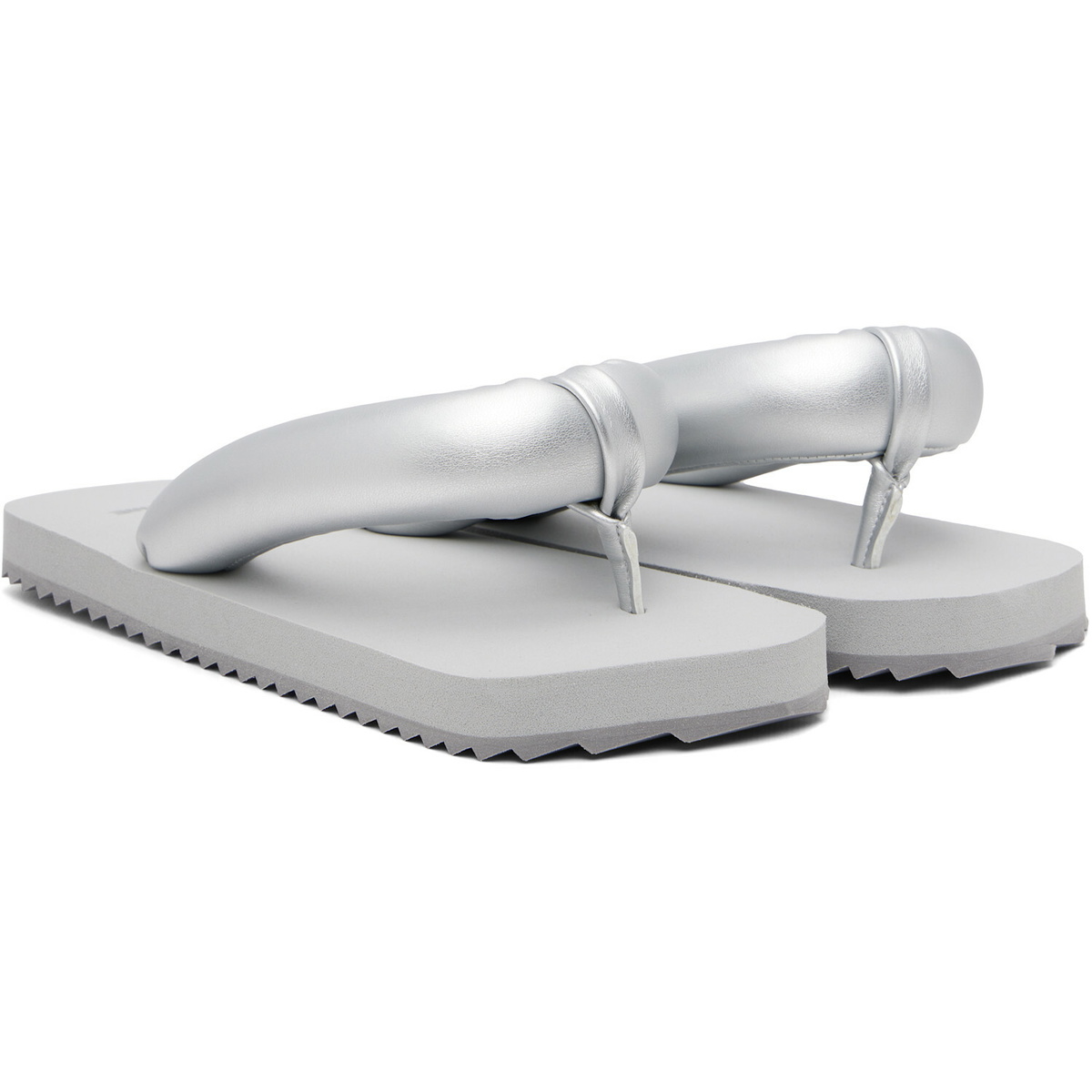 YUME YUME SSENSE Exclusive Silver Suki Flip-Flops