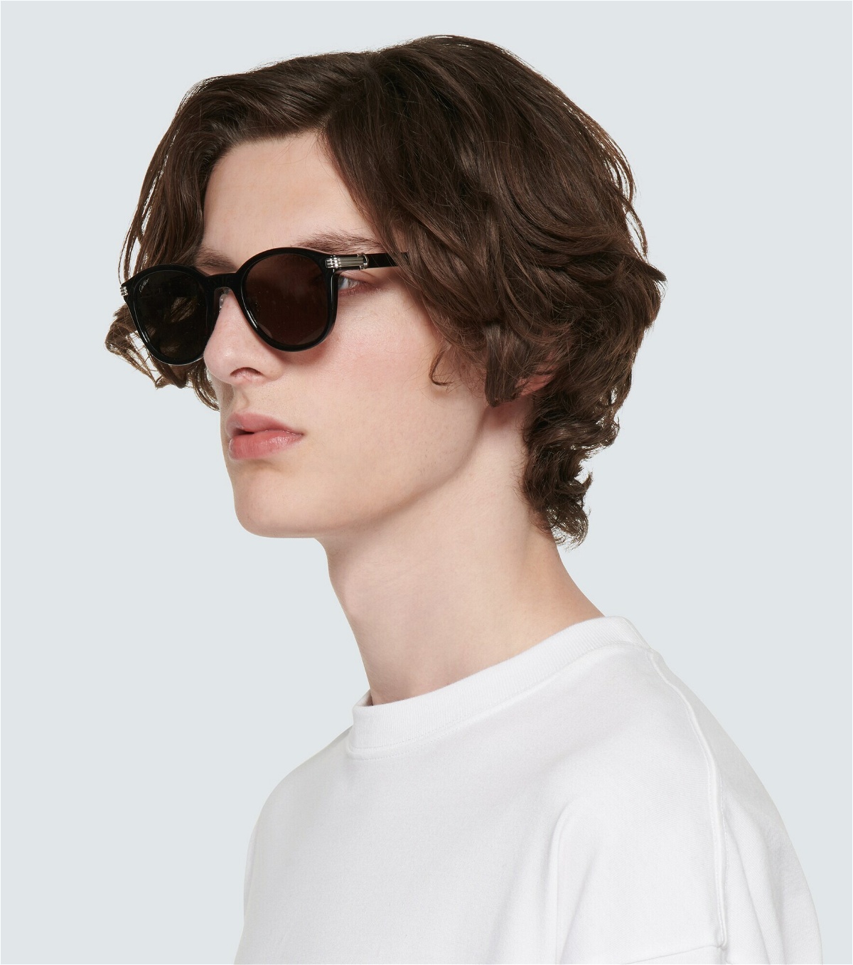 Cartier Eyewear Collection - Rounded acetate sunglasses Cartier
